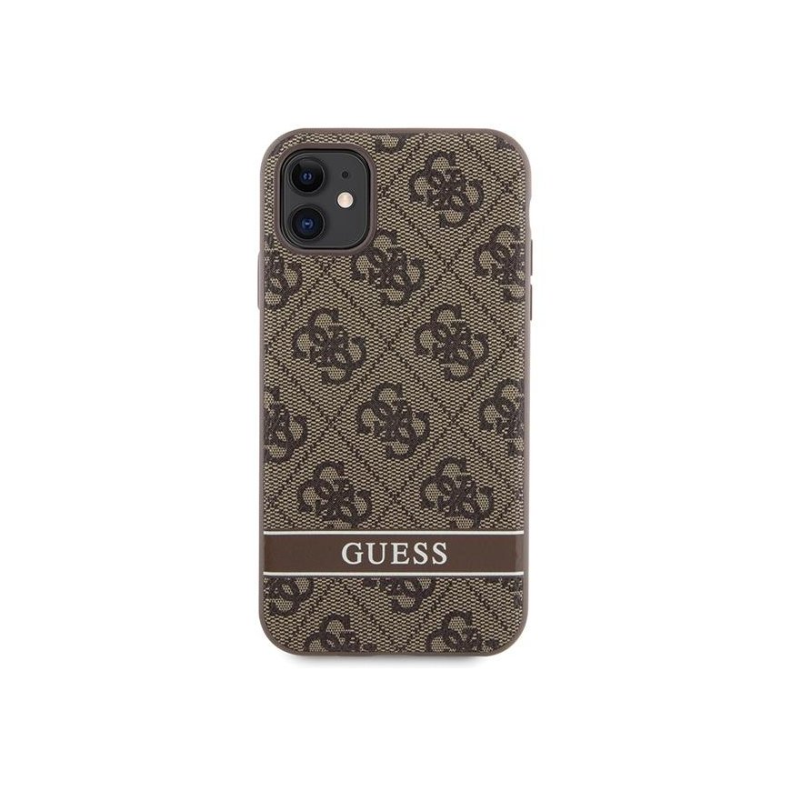 Guess GUHCN61P4SNW iPhone 11 | Xr brązowy|brown hardcase 4G Stri – 2