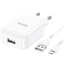 Hoco N2 USB charger + Lightning cable 1m Hoco N2 USB charger + Lightning cable 1m