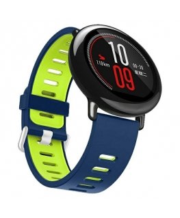 Beline pasek Watch 22mm Double Color Silicone niebiesko-zielony