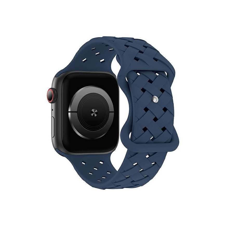 Beline pasek Apple Watch Silicone Woven 38|40|41mm niebieski |de – 2