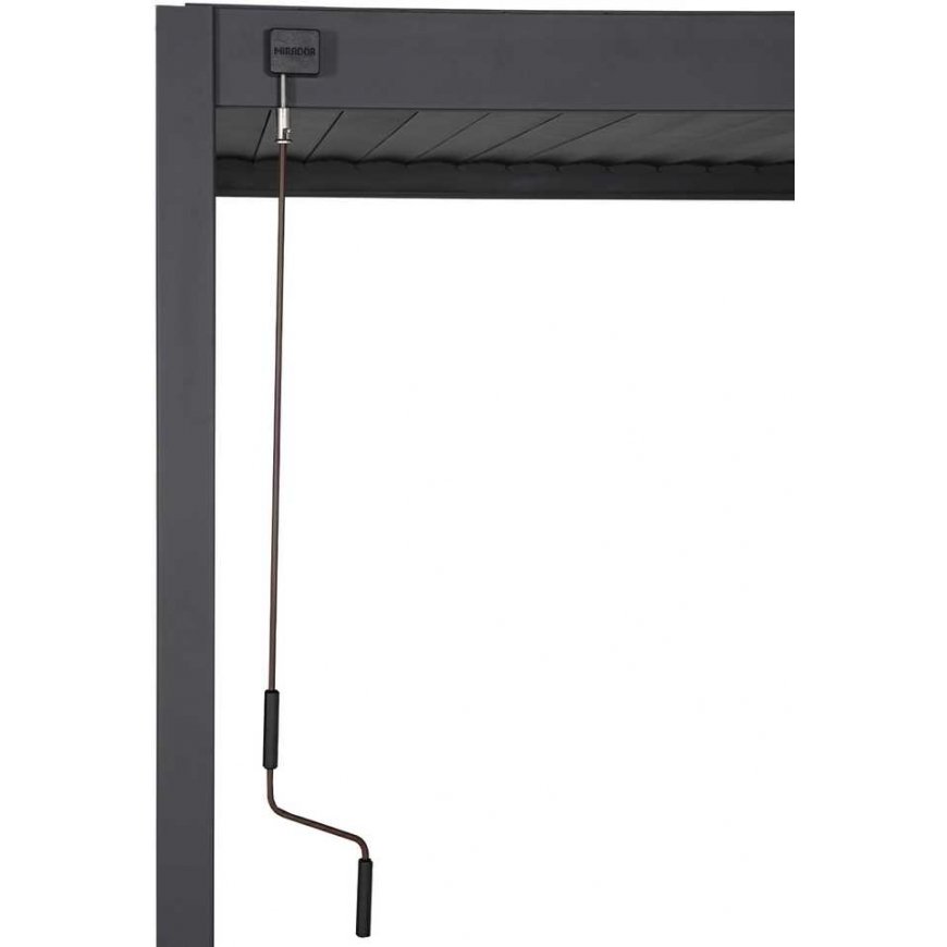 Gazebo MIRADOR-88 3x3m, dark pilkas – 5