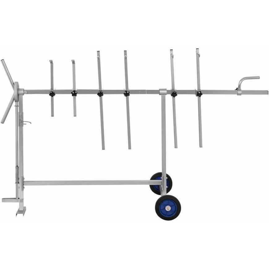 MSW Stand Swivel Paint Cart 360 to 90kg 6 Handles STANDARD – 3