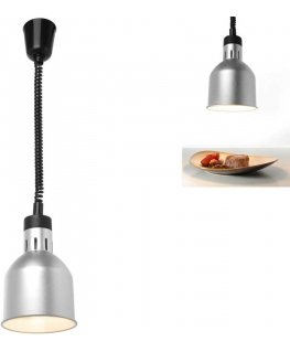 Hendi Food warming lamp - hanging cylindrical conical silver 250W