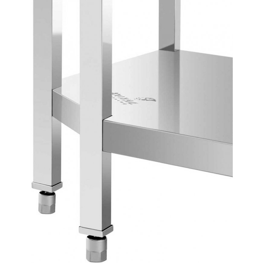 Royal Catering Kampinis stalviršis su nerūdijančio plieno briauna ir lentyna 90x90x70cm – 5