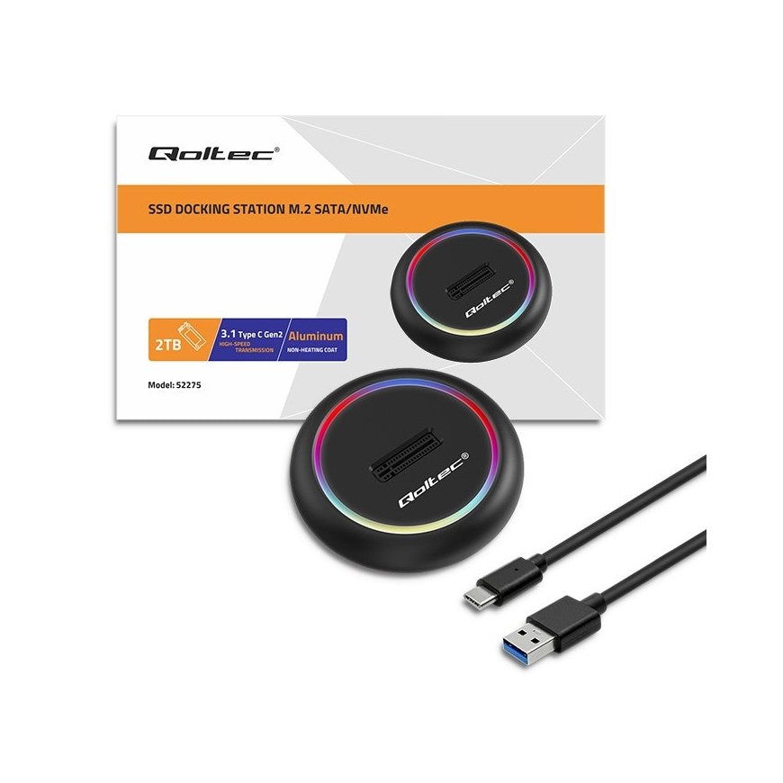Qoltec M.2 SSD drive docking