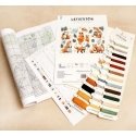 luca S Cross stitch kit "Foxy New Year" 39x27cm SLETIL8802 luca S Cross stitch kit "Foxy New Year" 39x27cm SLETIL8802