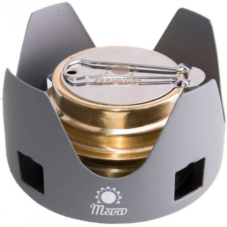 Tourist alcohol stove, fueled with ethanol and alcohol MEVA – 3