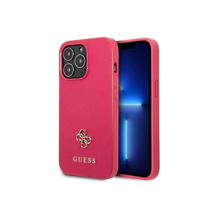 Guess GUHCP13LPS4MF iPhone 13 Pro | 13 6,1" różowy|pink hardcase
