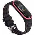 Beline pasek Sport Mi Band 6|5 czarno-różowy black|pink Beline pasek Sport Mi Band 6|5 czarno-różowy black|pink