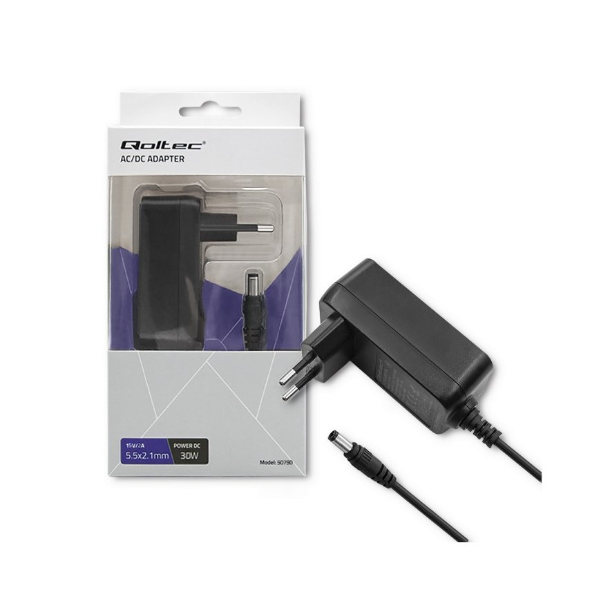 Qoltec 50790 maitinimo adapteris / inverteris Vidaus 30 W Juoda – 4