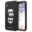 Karl Lagerfeld KLHCPXSAKICKCBK iPhone X|XS czarny|black hardcase Karl Lagerfeld KLHCPXSAKICKCBK iPhone X|XS czarny|black hardcase