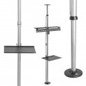 Telescopic TV holder, ceiling and floor with shelf Maclean MC-791N 37 "-70", max. 30 kg Telescopic TV holder, ceiling and floor with shelf Maclean MC-791N 37 "-70", max. 30 kg