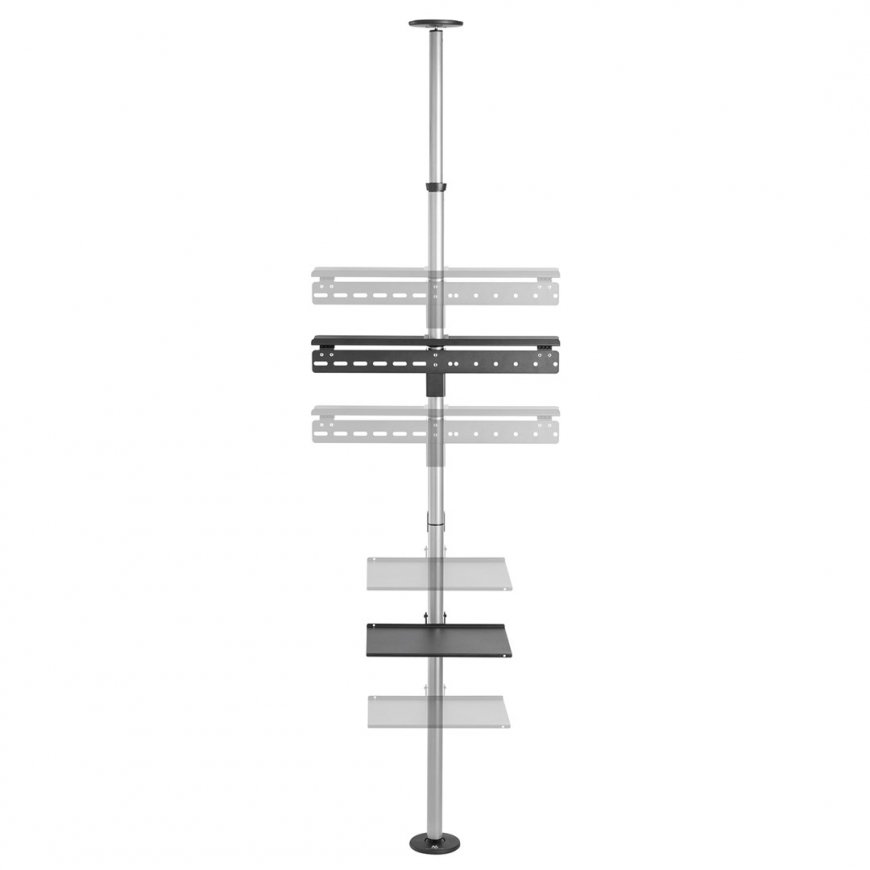 Telescopic TV holder, ceiling and floor with shelf Maclean MC-791N 37 "-70", max. 30 kg – 4