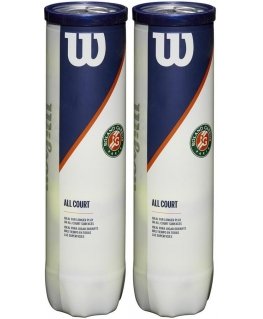 Wilson Roland Garros All Court -tennispallo, tuplapakkaus