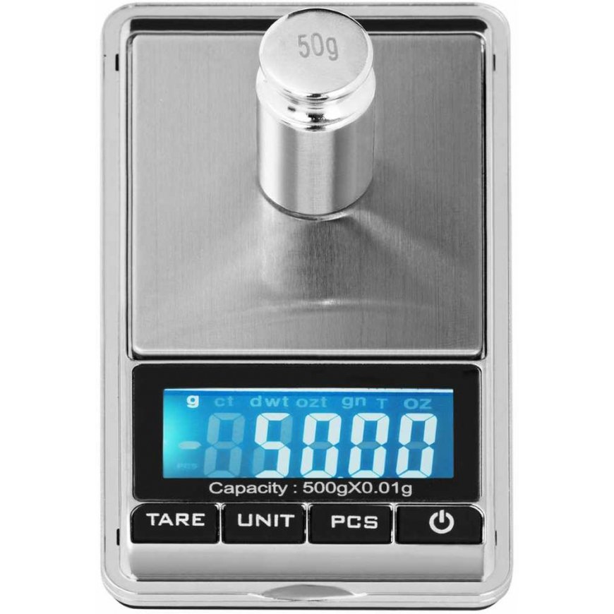 Kitchen Scale Steinberg Systems Precision Jewelry Scale Pocket Counter LCD 500g / 0.01g – 3