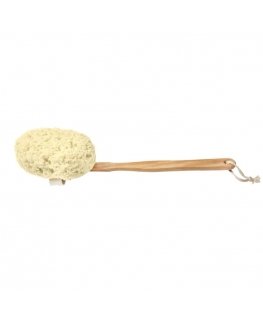DONEGAL_Gąbka do kąpieli na drewnianej rączce 45cm 6036