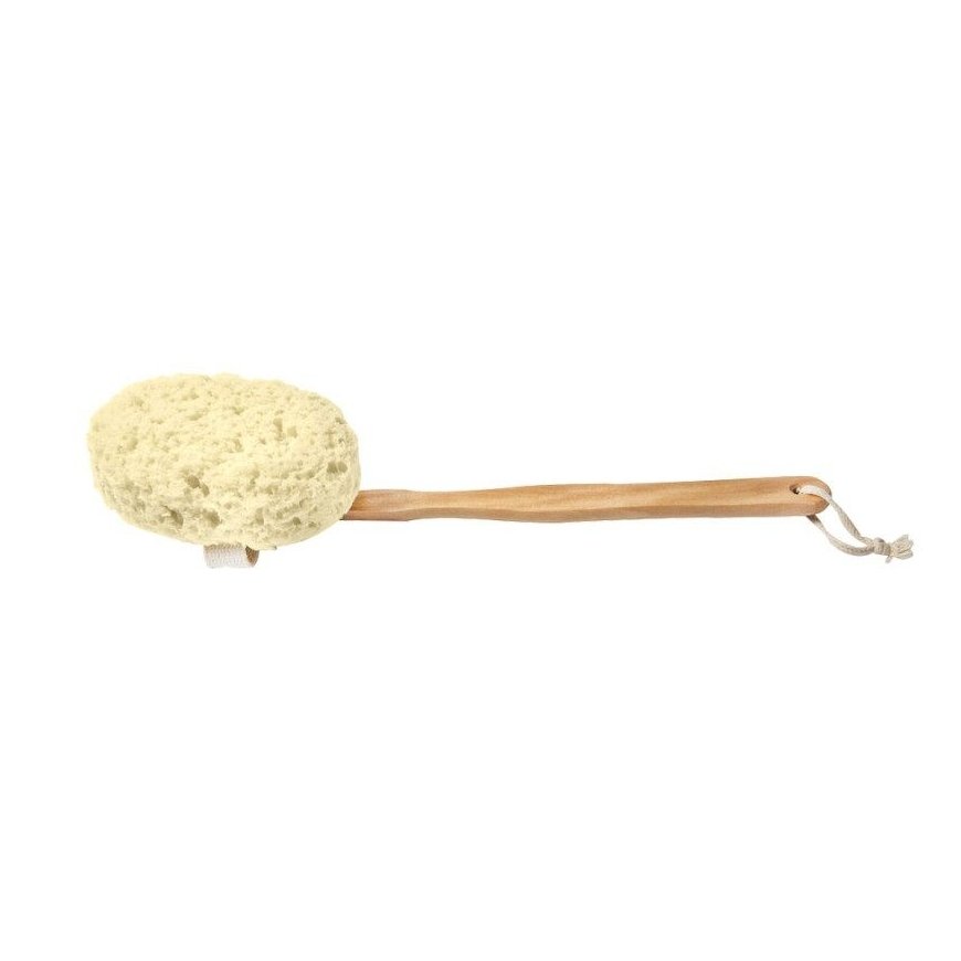 DONEGAL_Gąbka do kąpieli na drewnianej rączce 45cm 6036 – 2