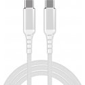 Fuj:tech USB-C - USB-C -kaapeli, 3m, valkoinen Fuj:tech USB-C - USB-C -kaapeli, 3m, valkoinen