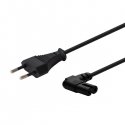 Savio CL-144 Power cable Black 3 m angled Melns 2 pini IEC Type E (3.4 mm, 3.1 mm) Savio CL-144 Power cable Black 3 m angled Melns 2 pini IEC Type E (3.4 mm, 3.1 mm)