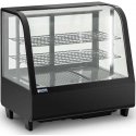 Refrigerator Royal Catering Refrigerator showcase, glass, 3 levels, 100 l - black Refrigerator Royal Catering Refrigerator showcase, glass, 3 levels, 100 l - black