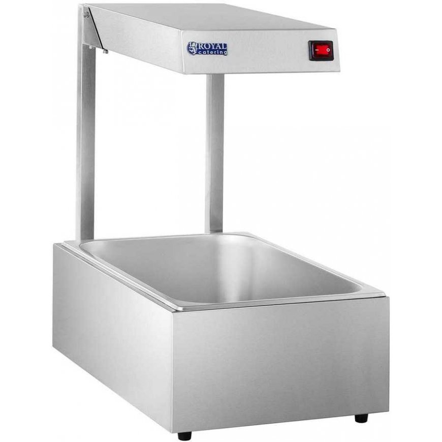 Royal Catering Gastronomic heating lamp, food heater 500W + GN1/1 capacity – 2