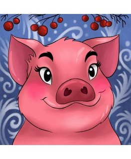Beldizart IŠPARDAVIMAS (nebegaminamas) Little Piggy 20*20 cm WD2297