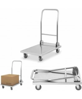 Royal Catering Platforminis sandėlio transportavimo vežimėlis su sulankstoma rankena iki 400 kg RCFT-1.1