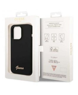 Guess GUHCP13LM4DGPK iPhone 13 Pro | 13 6.1" czarny|black hardca