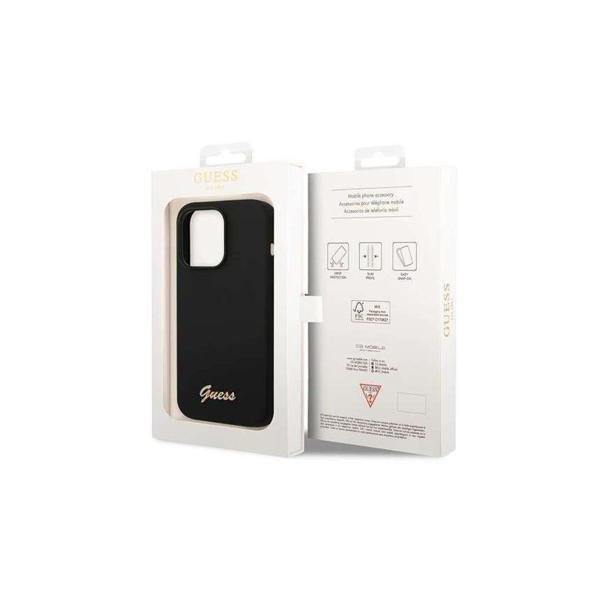 Guess GUHCP13LM4DGPK iPhone 13 Pro | 13 6.1" czarny|black hardca