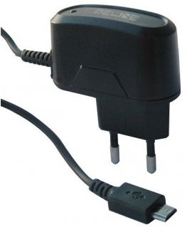 Travel charger microUSB 1A black