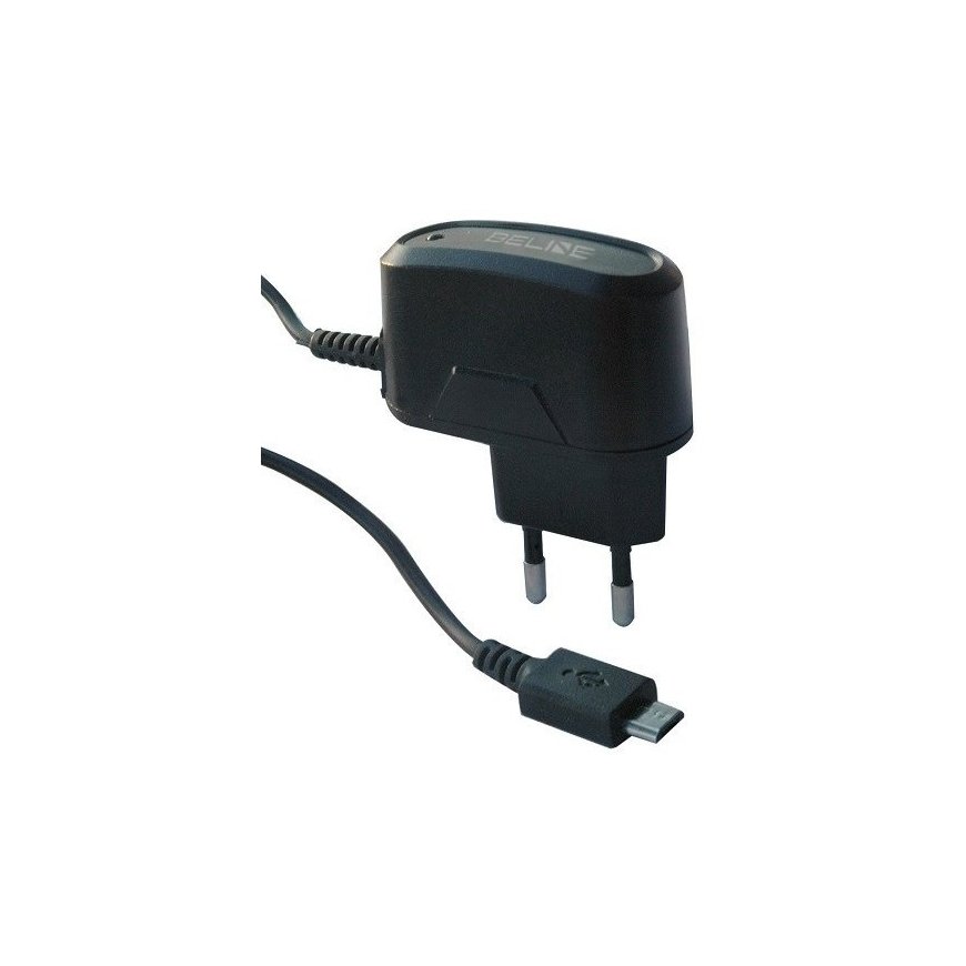 Travel charger microUSB 1A black