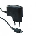 Travel charger microUSB 1A black Travel charger microUSB 1A black