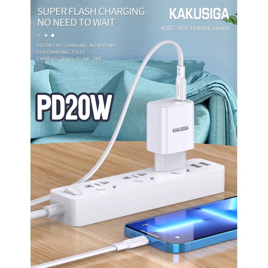 KAKUSIGA KSC-926 charger PD | 20W | USB-C white