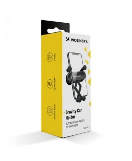 Wozinsky Gravity Car Mount Phone Holder for Air Outlet black (WC