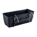 Prosperplast Rato Square black pot box Prosperplast Rato Square black pot box