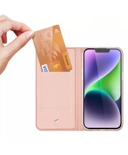 Dux Ducis Skin Pro Wallet Case for iPhone 15 Plus - Pink