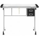 Frommstarck Desk, mobile glass drawing table with drawers for drawing and sketching, 104x60 cm Frommstarck Desk, mobile glass drawing table with drawers for drawing and sketching, 104x60 cm