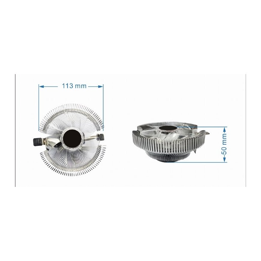 Gembird CPU-HURACAN-X40 computer cooling system Processor Air cooler 9 cm Transparent – 4