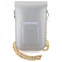 Hello Kitty Leather Metal Logo Chain bag - silver Hello Kitty Leather Metal Logo Chain bag - silver
