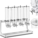 Royal Catering Dozatorius biriems produktams, musli dribsniams, džiovintiems vaisiams ir riešutams, kavai, 4 x 3,5 l Royal Catering Dozatorius biriems produktams, musli dribsniams, džiovintiems vaisiams ir riešutams, kavai, 4 x 3,5 l
