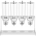 Royal Catering Dispenser for bulk products, muesli flakes, dried fruits and nuts, coffee, 4 x 3.5 l Royal Catering Dispenser for bulk products, muesli flakes, dried fruits and nuts, coffee, 4 x 3.5 l