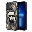 Karl Lagerfeld Ikonik Flower Case for iPhone 13 Pro Grey Karl Lagerfeld Ikonik Flower Case for iPhone 13 Pro Grey