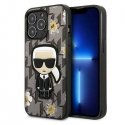 Karl Lagerfeld Ikonik Flower Case for iPhone 13 Pro Grey Karl Lagerfeld Ikonik Flower Case for iPhone 13 Pro Grey