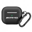 AMG AMAP2RBK AirPods Pro 2 cover czarny|black Silicone White Log