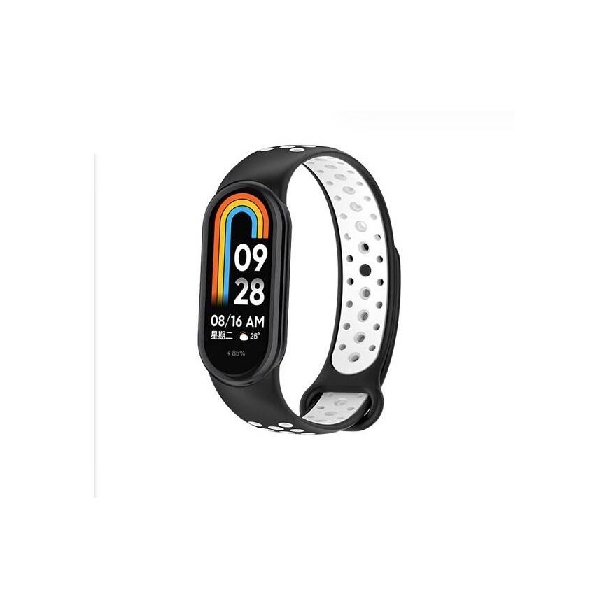 Beline pasek Mi Band 8 design czarno-biały |black-white – 2