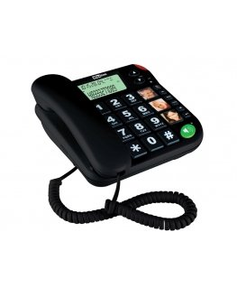 MaxCom KXT480CZ телефонный аппарат Аналоговый телефон Идентификация абонента (Caller ID) Черный