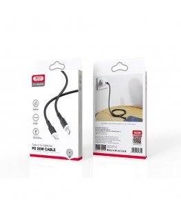 XO cable NB208A PD USB-C - Lightning 1,0m 20W black