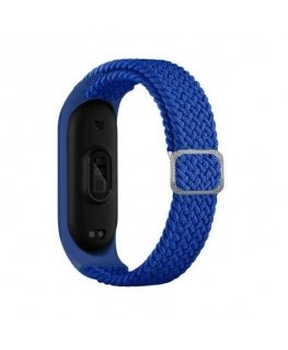 Beline pasek Mi Band 7|6|5 Textile niebieski|blue