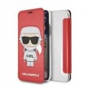 Karl Lagerfeld KLFLBKPXKSCORE iPhone X| XS bookcase czerwony|red Karl Lagerfeld KLFLBKPXKSCORE iPhone X| XS bookcase czerwony|red