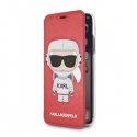 Karl Lagerfeld KLFLBKPXKSCORE iPhone X| XS bookcase czerwony|red Karl Lagerfeld KLFLBKPXKSCORE iPhone X| XS bookcase czerwony|red